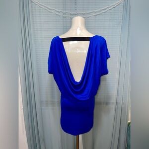 Early 2000’s Delirious body hugging backless dress in royal blue - size